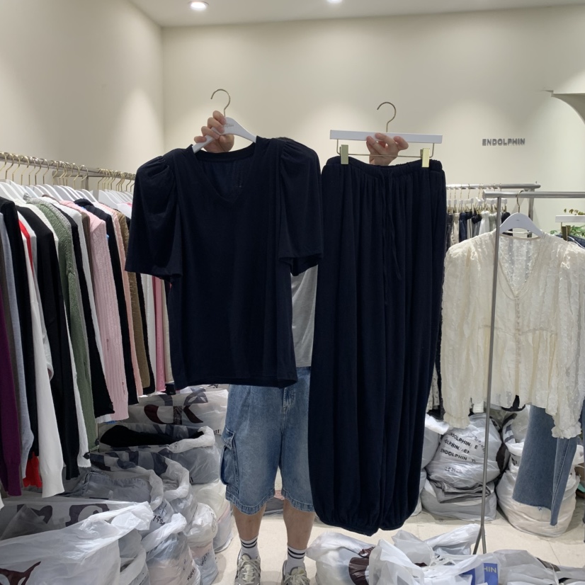 ENDOLPHIN韓國直郵女士新品人氣熱賣休閑真品推薦時尚套裝ENDOLPHIN套裝圖色2深藍色