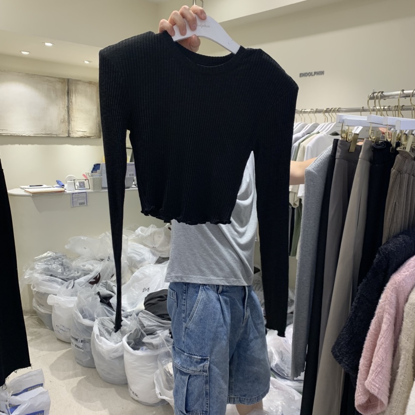 ENDOLPHIN韓國代購女士新品人氣真品熱賣休閑推薦長袖T恤ENDOLPHIN長袖T恤圖色3