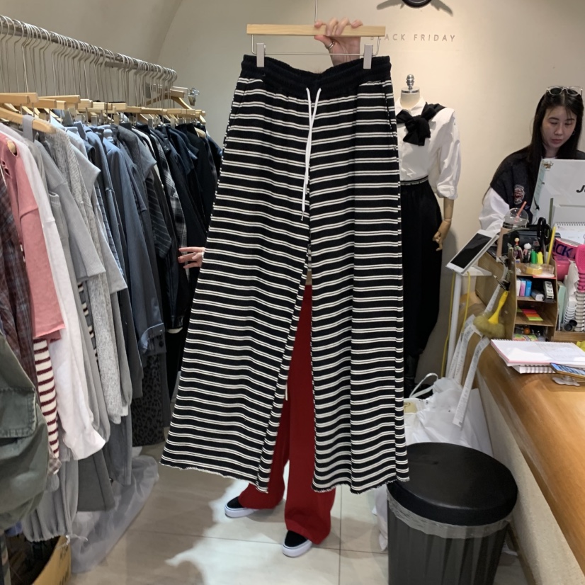BLACKFRIDAY韓國直郵女裝新款人氣真品時尚推薦休閑休閑褲BLACK FRIDAY休閑褲圖色3黑