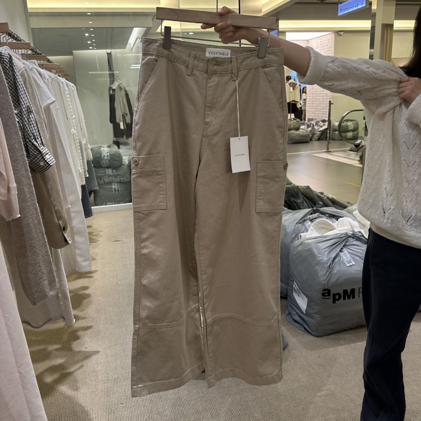 VEGETABLE東大門代購女士新品推薦真品熱賣人氣休閑褲口袋VEGETABLE休閑褲圖色2