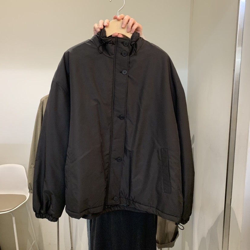 OUTRENE韓國直郵女裝新品推薦時尚熱賣人氣真品短款棉服夾棉OUTRENE短款棉服圖色3黑