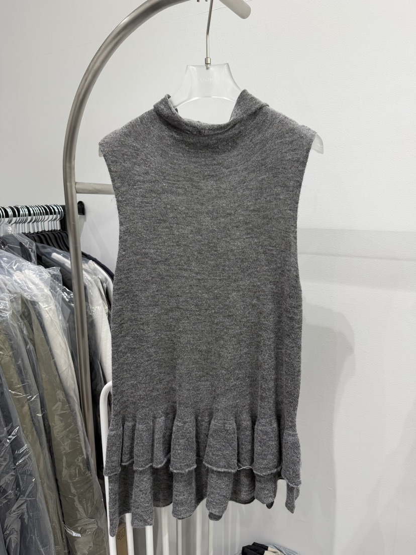 LOOKK/MIMME韓國直郵女裝新品人氣真品時尚針織衫荷葉邊LOOKK/MIMME針織衫圖色2