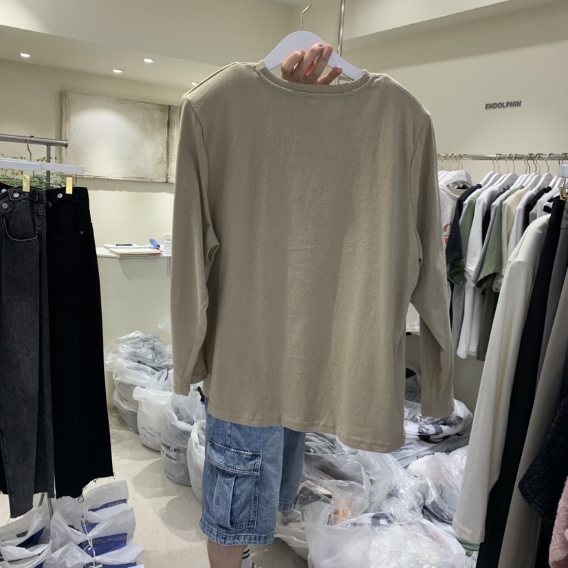 ENDOLPHIN韓國代購女士新品休閑推薦時尚熱賣人氣長袖T恤ENDOLPHIN長袖T恤