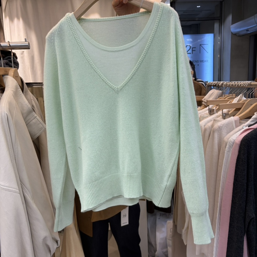 AFTERGLOW韓國直郵女裝新品熱賣時尚真品推薦休閑套裝V領AFTERGLOW套裝圖色5