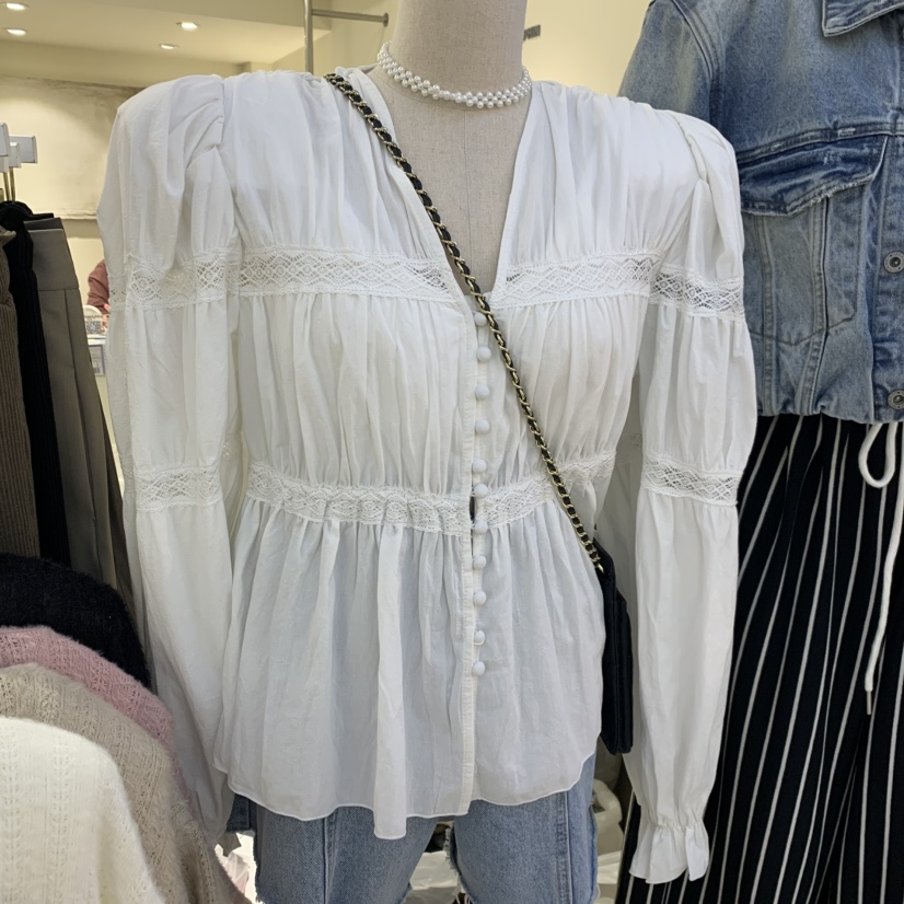 ENDOLPHIN韓國代購女裝新品熱賣人氣時尚襯衫蕾絲衫不含包ENDOLPHIN襯衫/蕾絲衫圖色1
