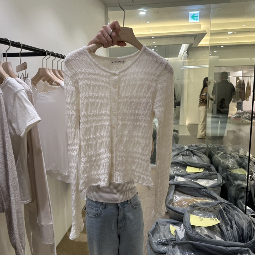 VEGETABLE東大門直郵女裝新品休閑推薦時尚熱賣人氣真品開衫VEGETABLE開衫圖色1
