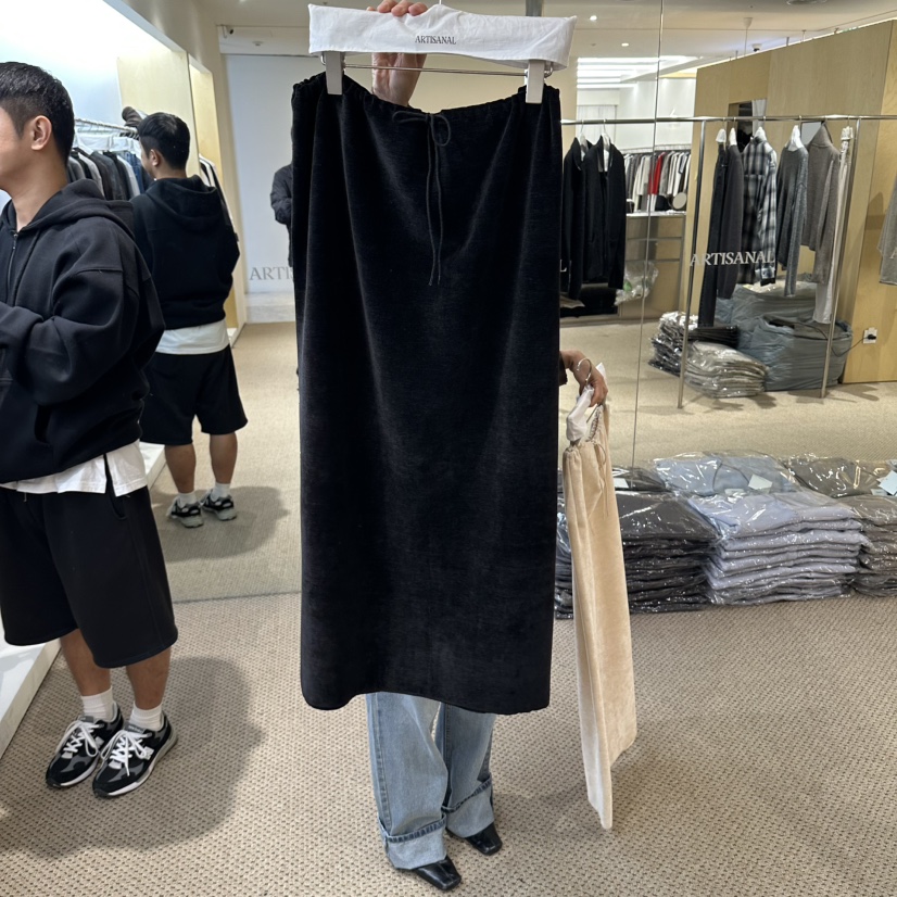 ARTISANAL韓國代購女士新款人氣推薦休閑真品時尚長裙天鵝絨ARTISANAL長裙圖色2