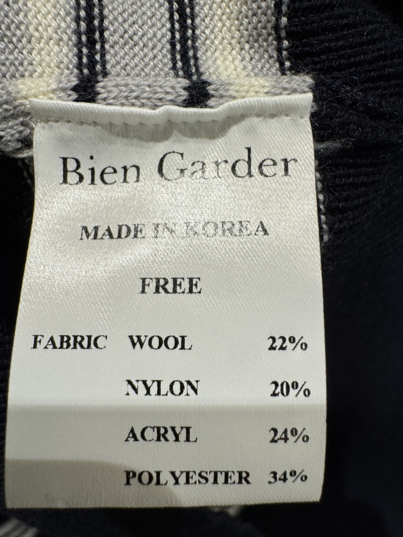 BIEN GARDER東大門代購女裝新品真品人氣職業針織衫條紋BIEN GARDER針織衫