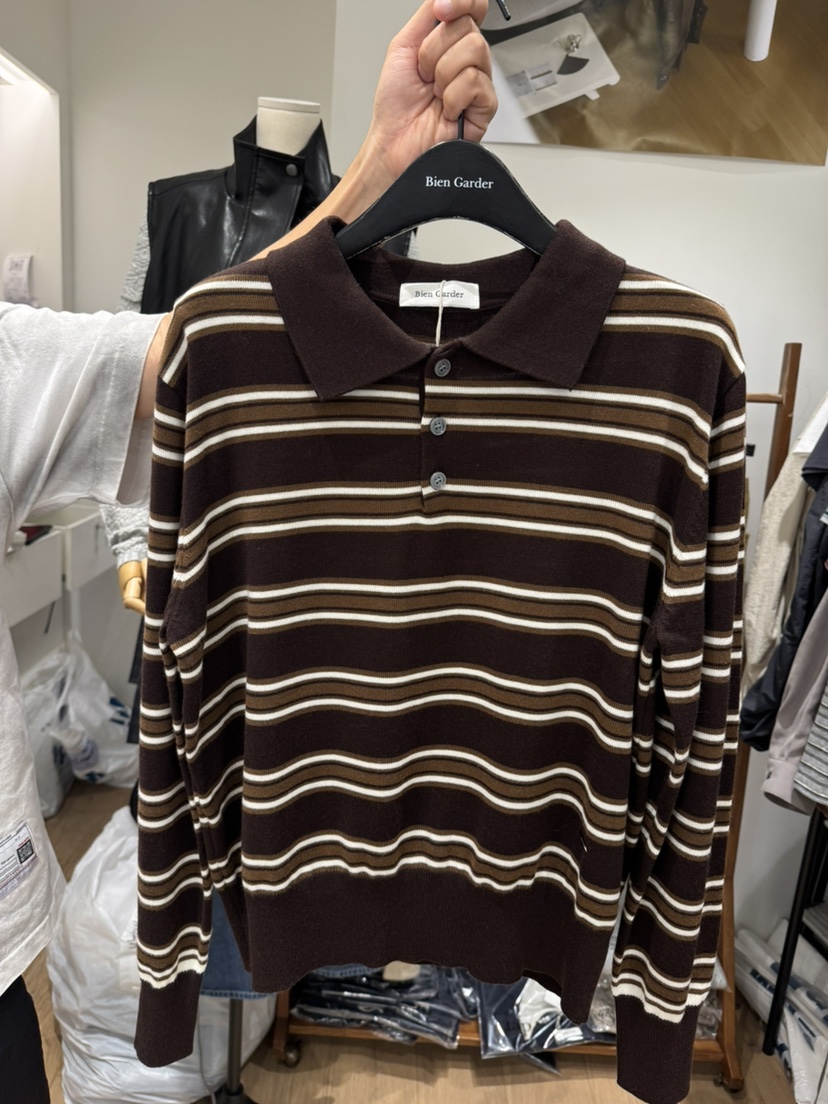 BIEN GARDER東大門代購女裝新品真品人氣職業針織衫條紋BIEN GARDER針織衫圖色3
