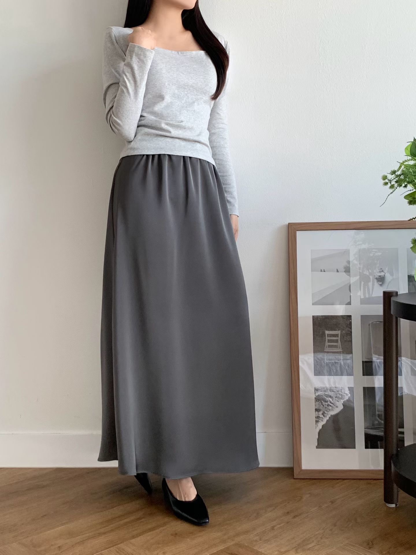 BRAND MARKET-브랜드마켓-T東大門代購女士新款真品長裙絲質BRAND MARKET-2件起長裙