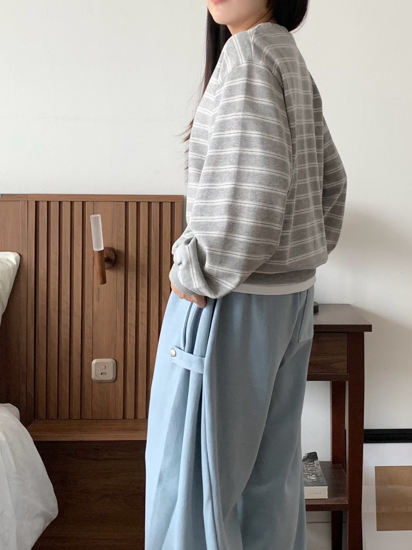 BRAND MARKET-브랜드마켓-T東大門實拍女士新品時尚長袖T恤BRAND MARKET-2件起長袖T恤