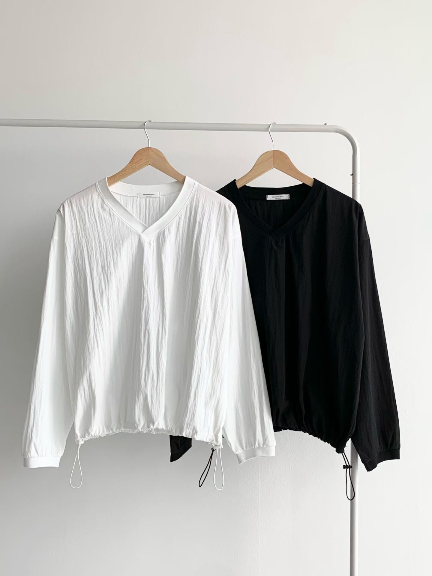 BRAND MARKET-브랜드마켓-T韓國直郵女裝新款職業襯衫蕾絲衫運動BRAND MARKET-2件起襯衫/蕾絲衫圖色2左二色