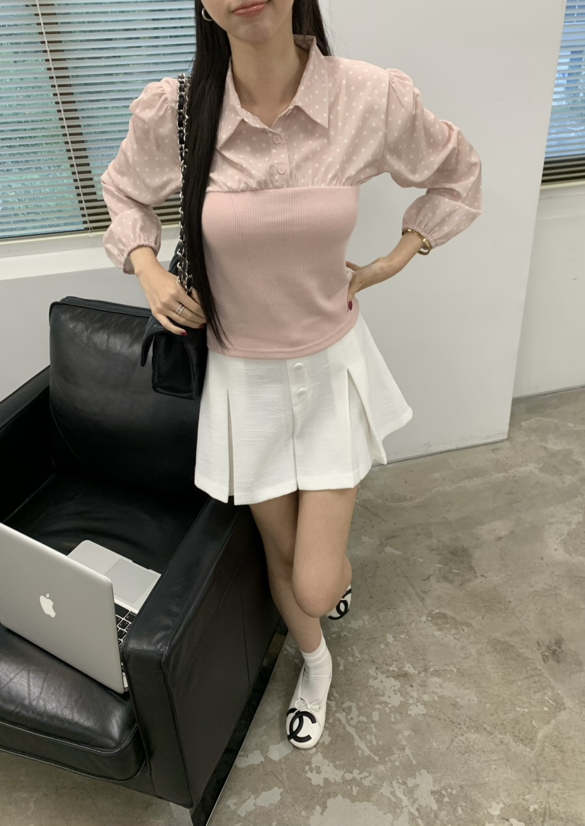 MARKE-P東大門實拍女裝新品人氣熱賣休閑裙褲粗花呢彈力MARKE-P裙褲