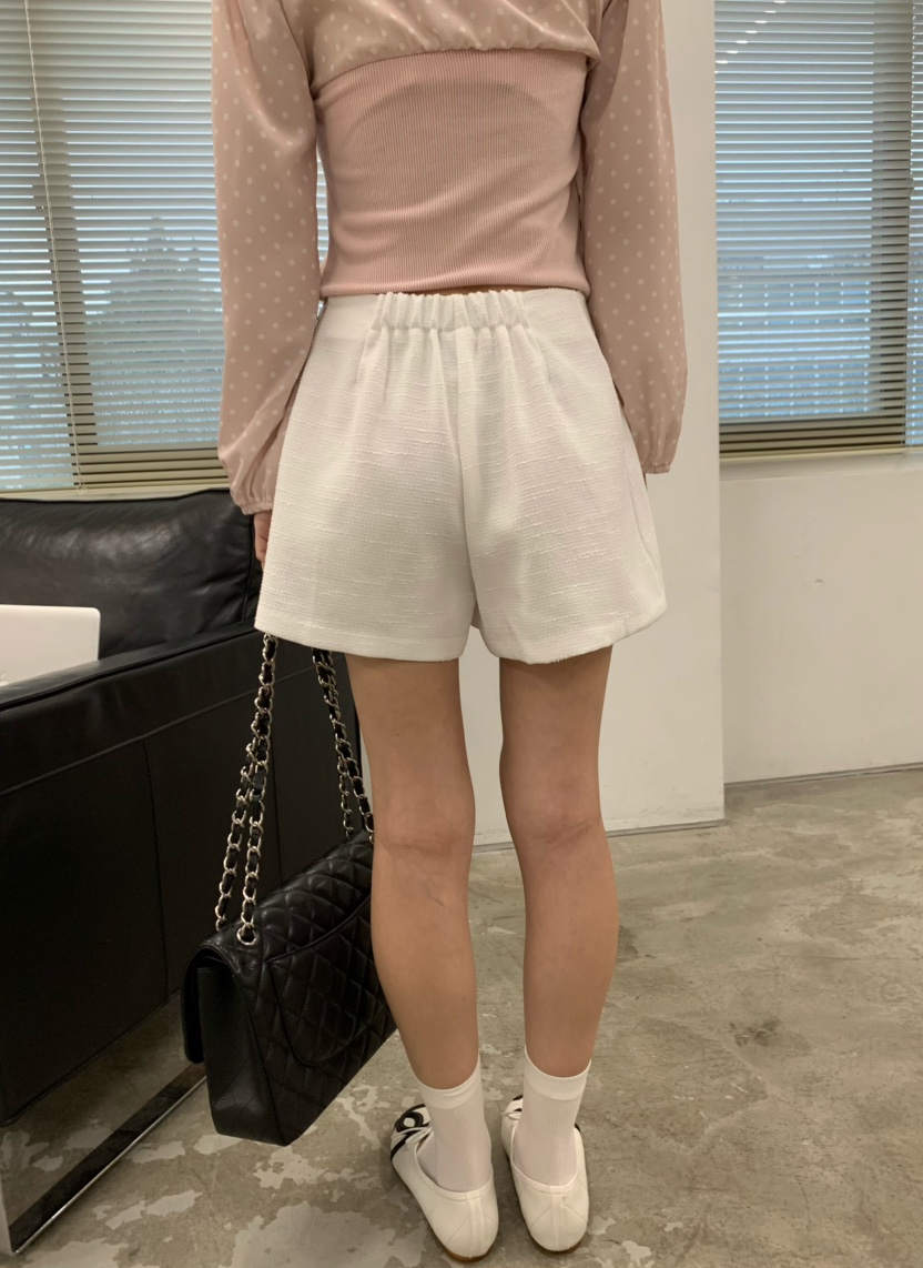 MARKE-P東大門實拍女裝新品人氣熱賣休閑裙褲粗花呢彈力MARKE-P裙褲