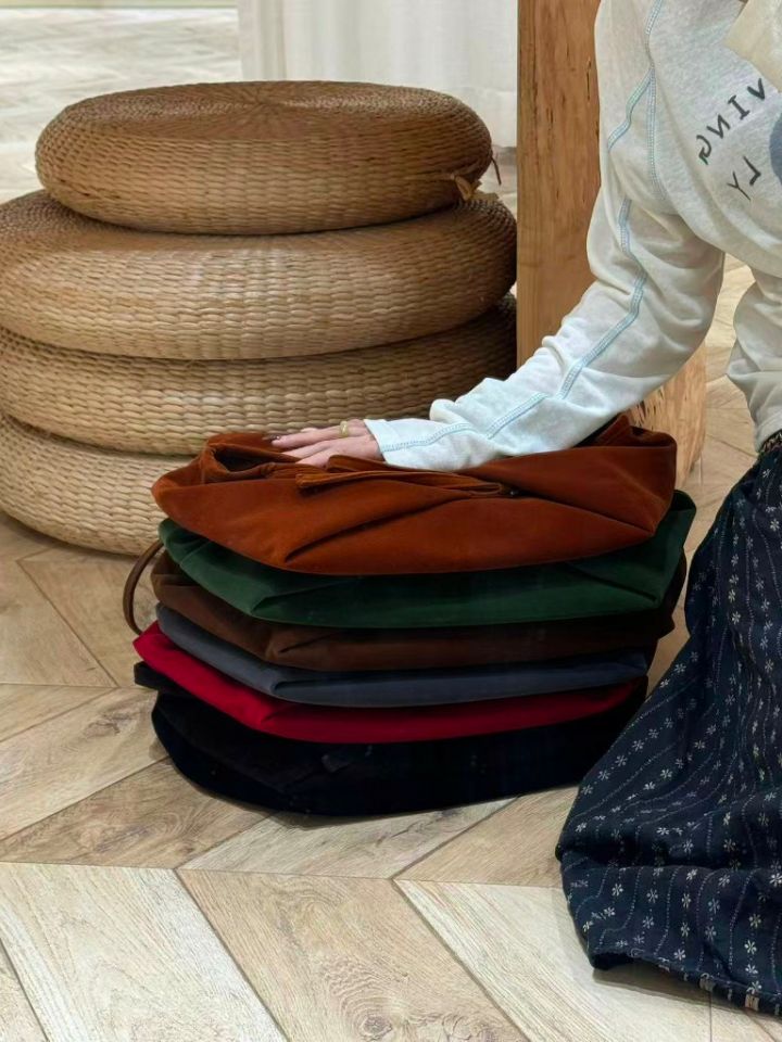 TROUVAILLE韓國代購女裝新品熱賣時尚真品單肩斜跨包天鵝絨TROUVAILLE單肩/斜跨包