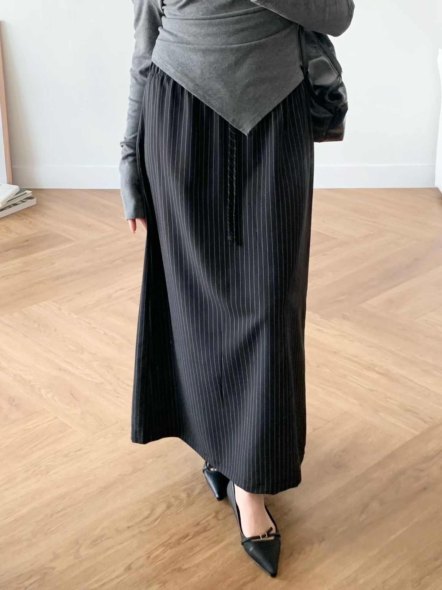 BRAND MARKET-브랜드마켓-T韓國代購女士新款真品長裙條紋BRAND MARKET-2件起長裙圖色1