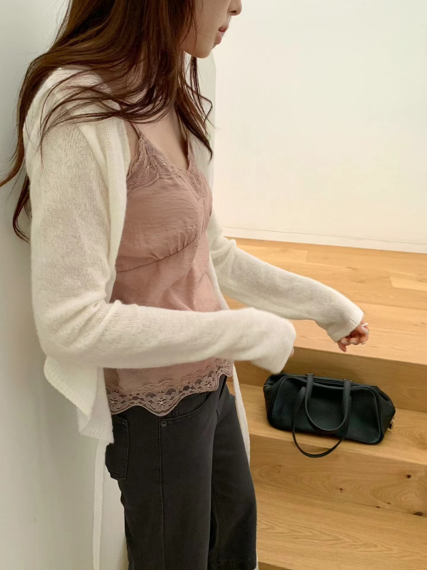 OUIR東大門實拍女士新品時尚職業熱賣人氣針織衫不含內搭OUIR針織衫
