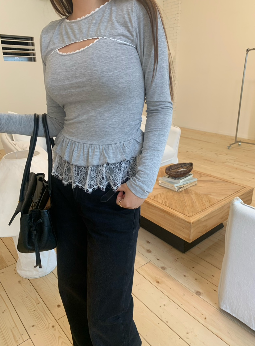 MARKE-P韓國直郵女裝新品推薦職業人氣休閑時尚長袖T恤貝雷MARKE-P長袖T恤