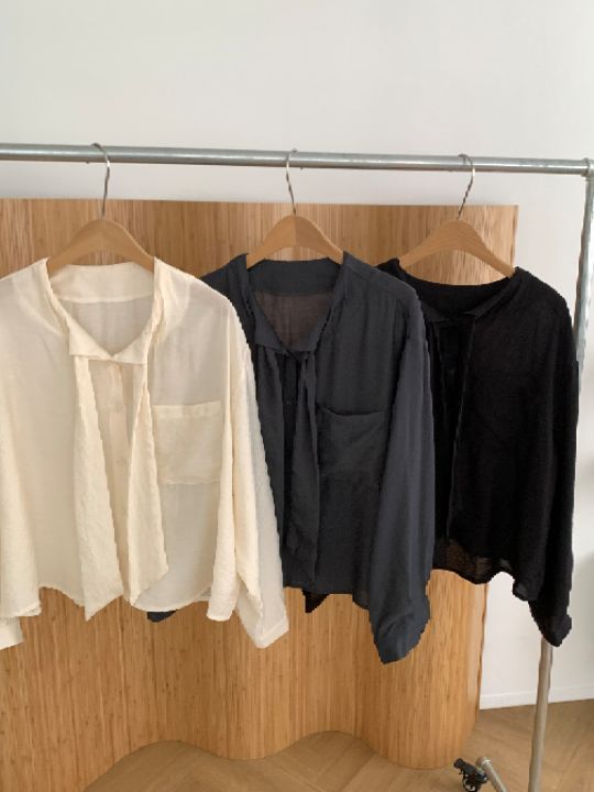 KOMOREBI東大門代購女裝新品休閑熱賣真品職業襯衫蕾絲衫KOMOREBI襯衫/蕾絲衫圖色3左三色