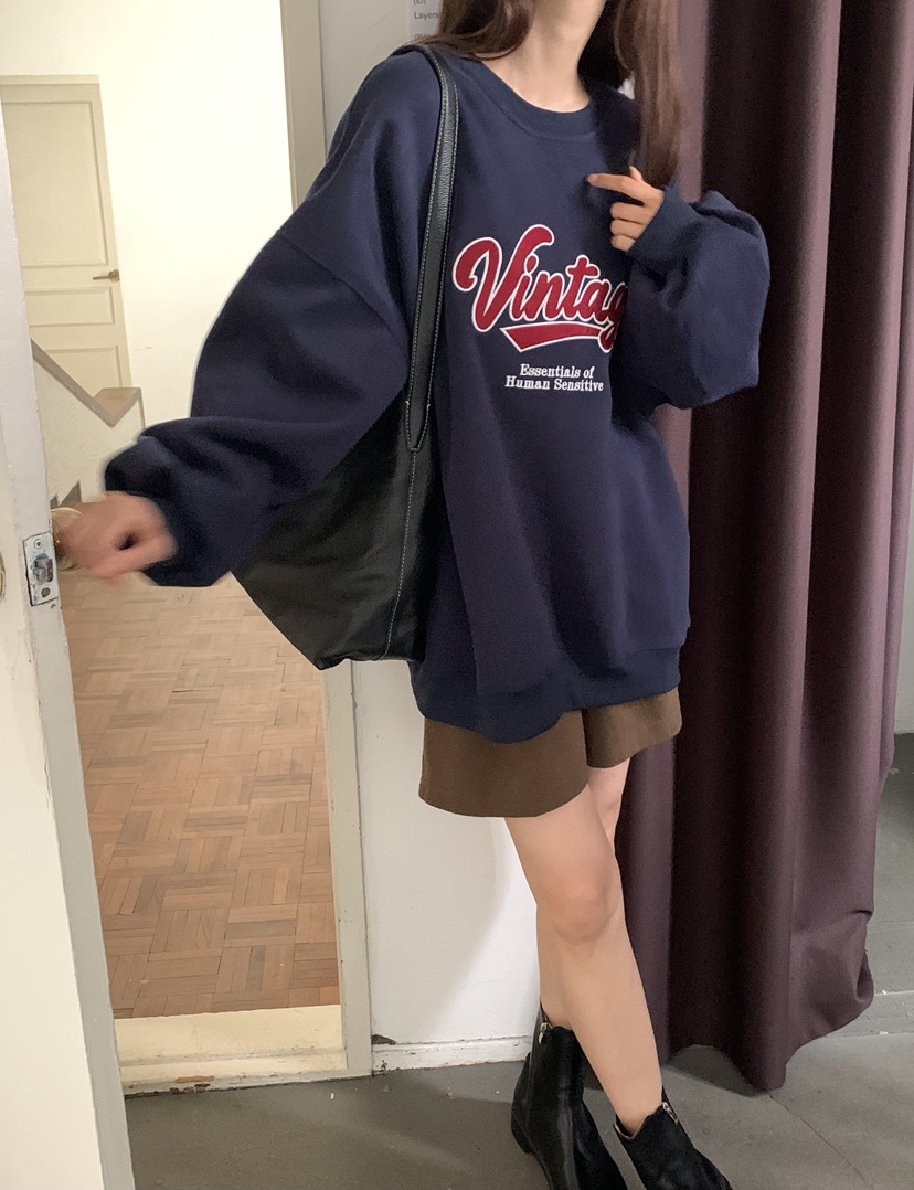 NOTICE韓國代購女裝新款熱賣時尚真品休閑推薦職業衛衣刺繡NOTICE衛衣