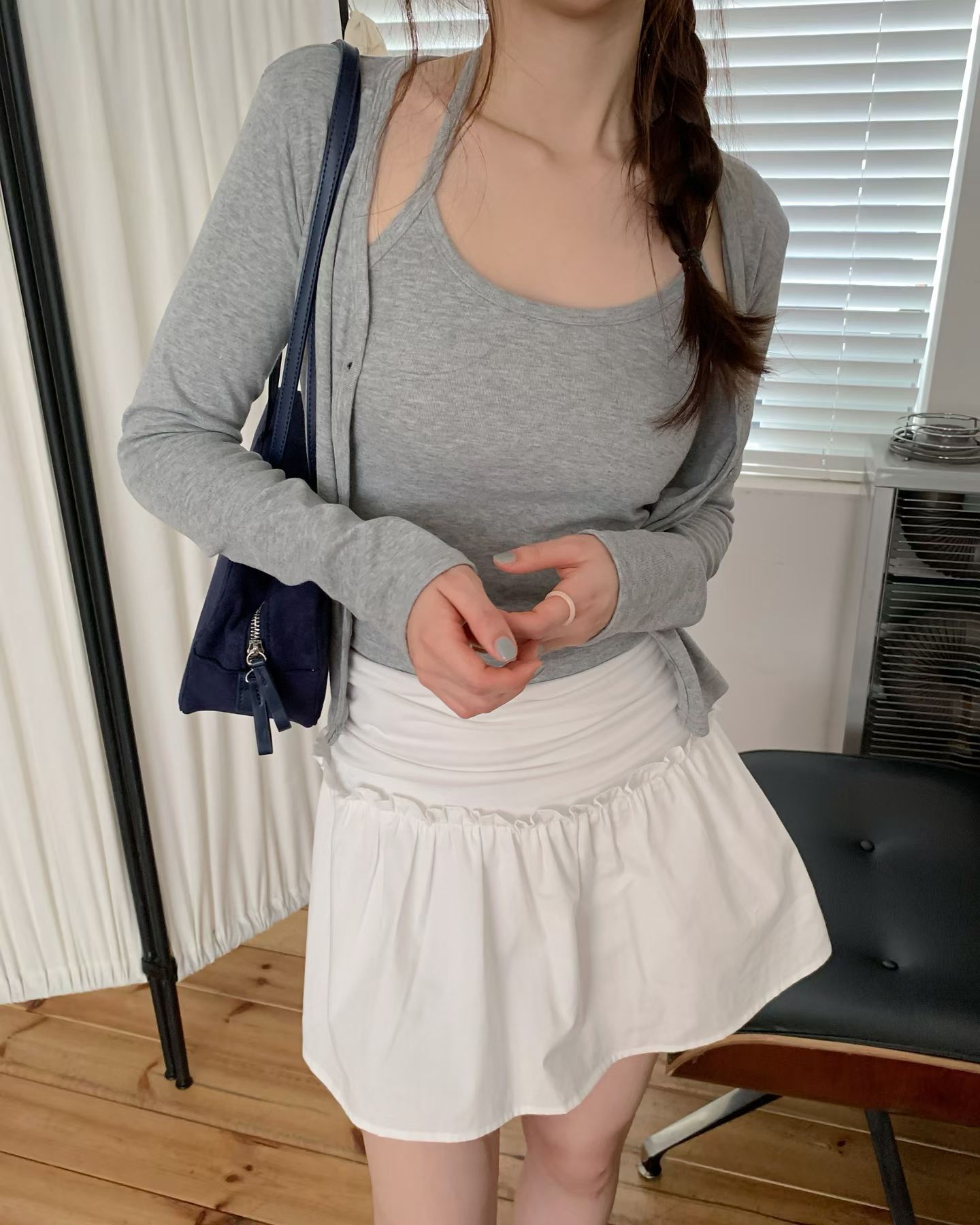 EZEDIARY東大門直郵女士新品人氣時尚職業熱賣休閑套裝開衫EZEDIARY-2件起套裝