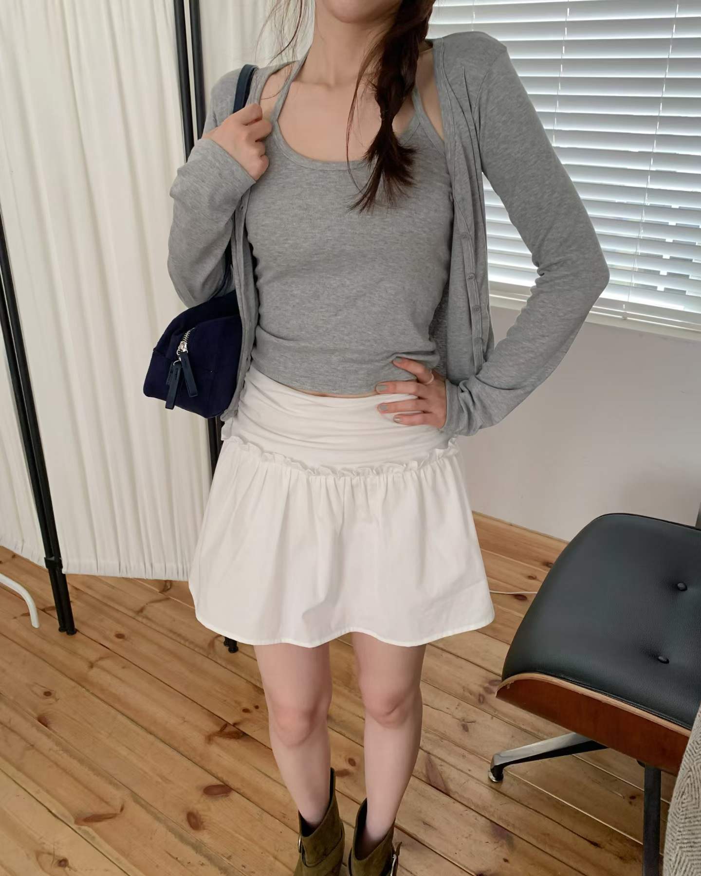 EZEDIARY東大門直郵女士新品人氣時尚職業熱賣休閑套裝開衫EZEDIARY-2件起套裝