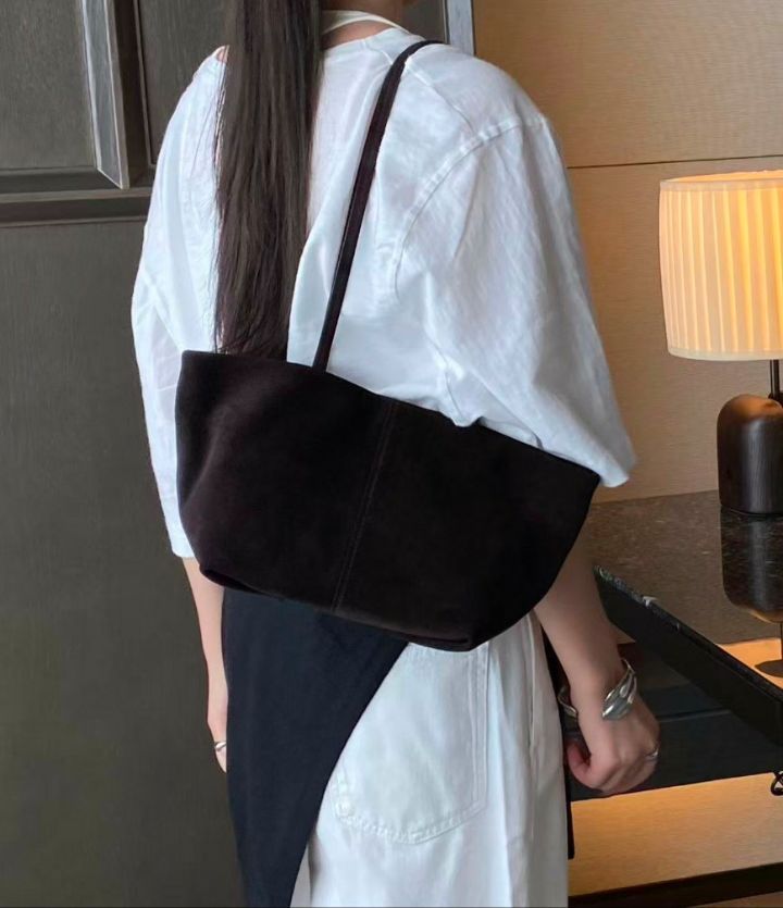 TROUVAILLE韓國代購女士新品時尚推薦單肩斜跨包絨面革牛皮TROUVAILLE單肩/斜跨包圖色4
