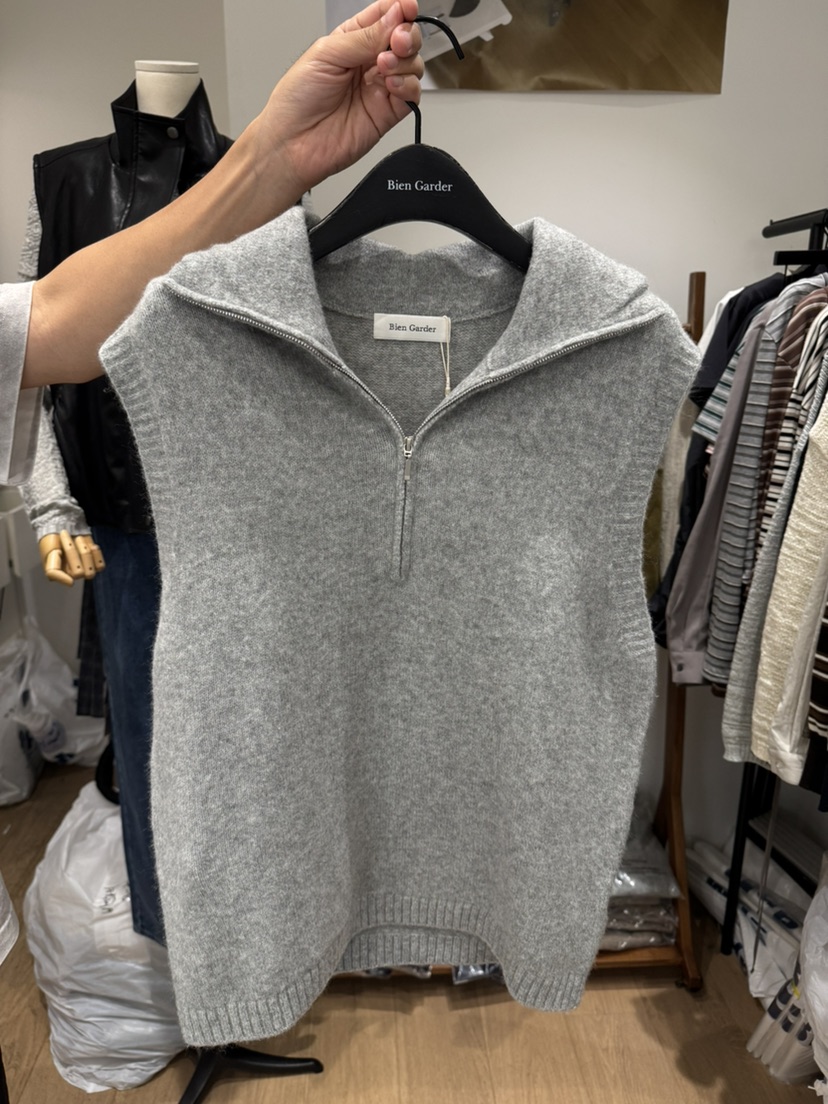 BIEN GARDER東大門代購女士新款推薦吊帶背心安哥拉拉鏈BIEN GARDER吊帶/背心圖色1