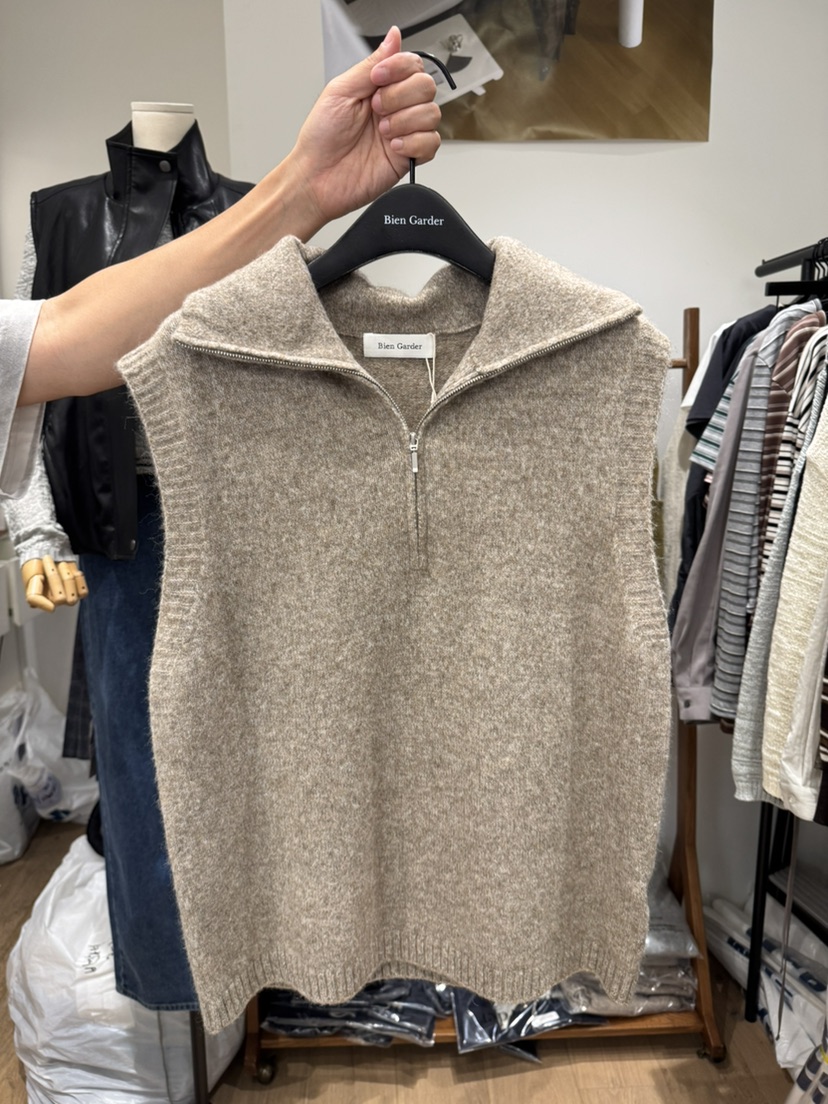 BIEN GARDER東大門代購女士新款推薦吊帶背心安哥拉拉鏈BIEN GARDER吊帶/背心圖色2
