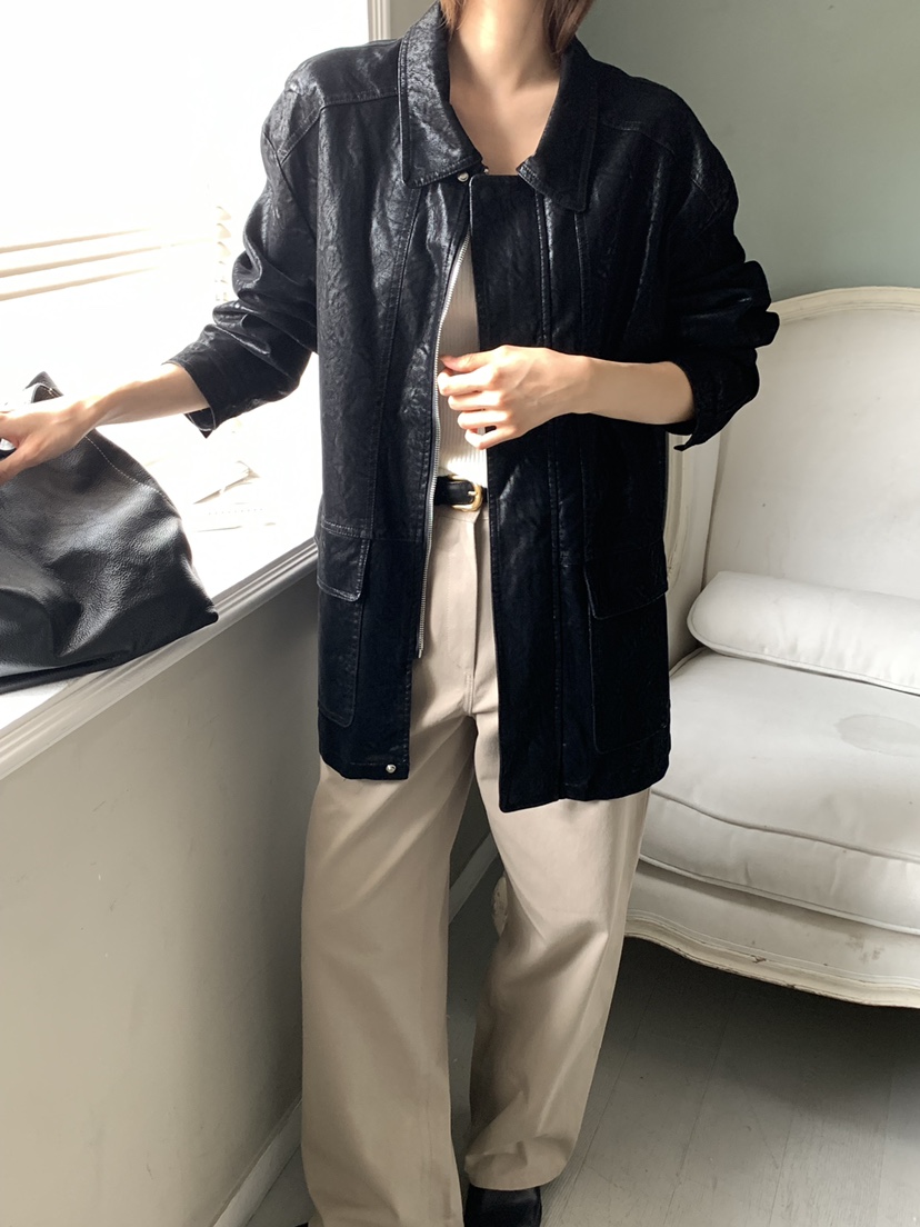 NOTICE東大門實拍女士新品職業推薦時尚熱賣休閑真品皮衣NOTICE皮衣