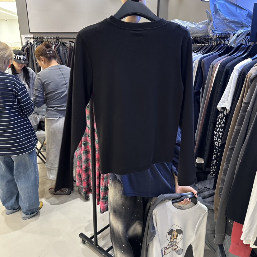 CREDITO東大門實拍女裝新品真品時尚職業休閑長袖T恤米奇CREDITO長袖T恤