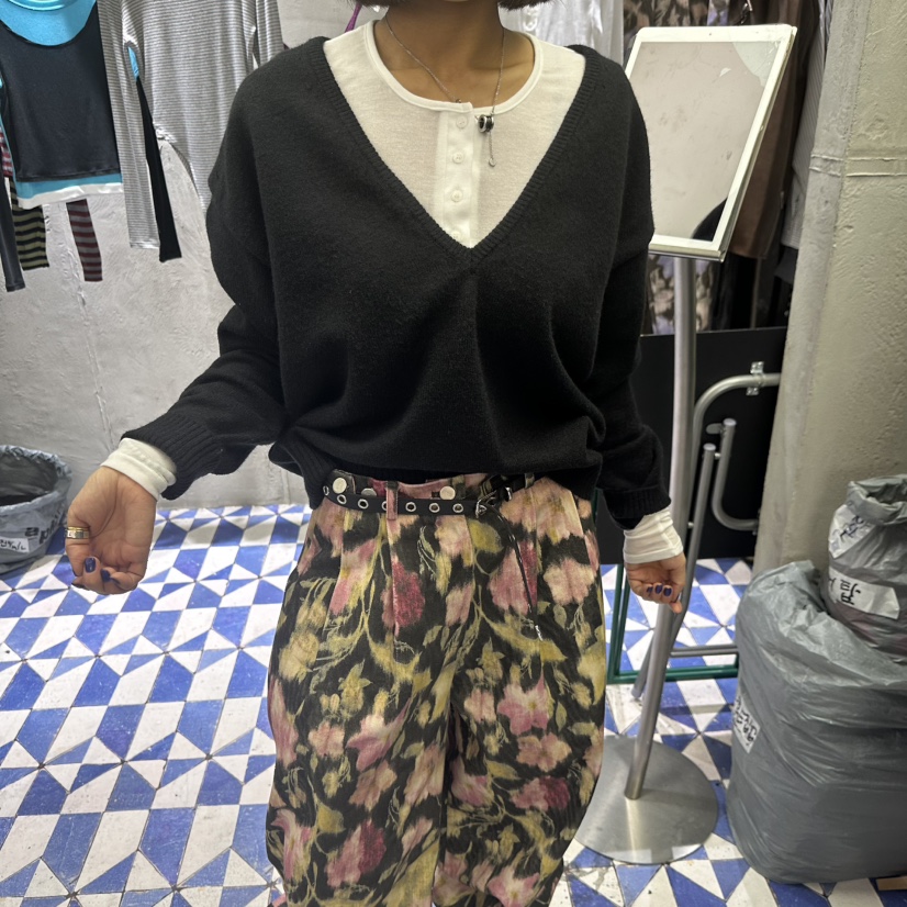 AMOUR韓國直郵女士新品時尚真品熱賣休閑推薦針織衫不含內搭AMOUR針織衫圖色3