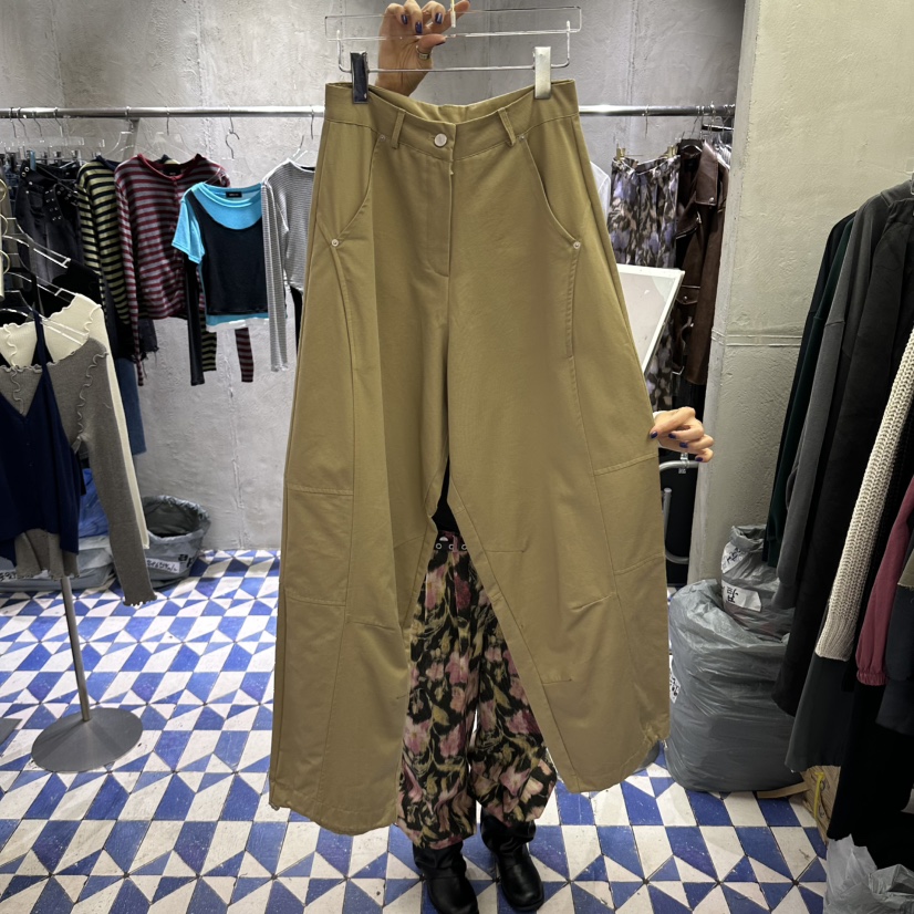 AMOUR韓國直郵女裝新品推薦熱賣時尚人氣真品休閑休閑褲褶裥AMOUR休閑褲圖色1