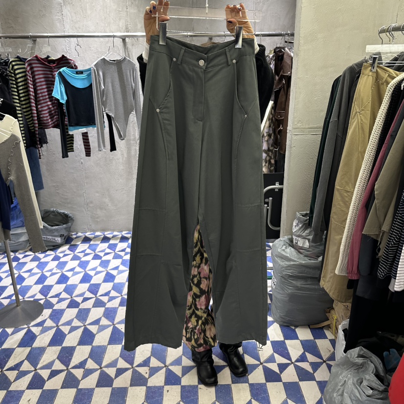 AMOUR韓國直郵女裝新品推薦熱賣時尚人氣真品休閑休閑褲褶裥AMOUR休閑褲圖色2