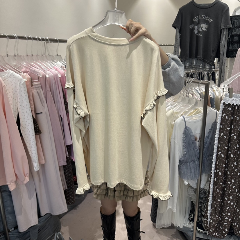 MIMME/LOOKK韓國直郵女士新品時尚休閑真品推薦熱賣長袖T恤MIMME/LOOKK長袖T恤