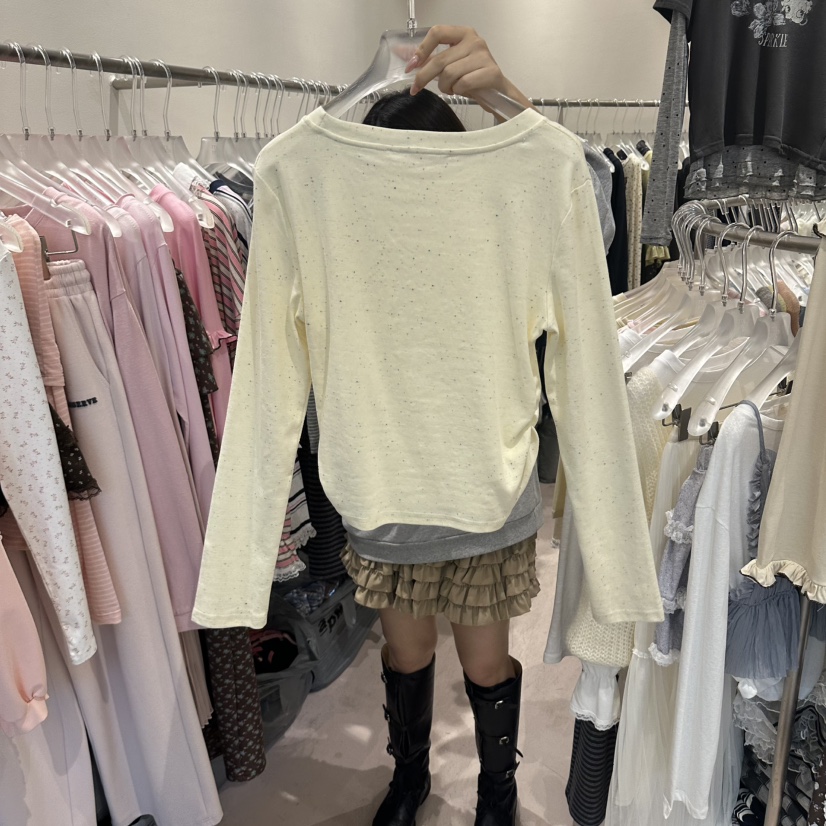 MIMME/LOOKK東大門實拍女士新品推薦休閑熱賣時尚長袖T恤MIMME/LOOKK長袖T恤