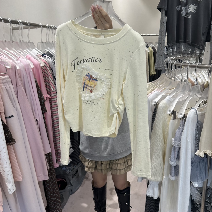 MIMME/LOOKK東大門實拍女士新品推薦休閑熱賣時尚長袖T恤MIMME/LOOKK長袖T恤圖色1