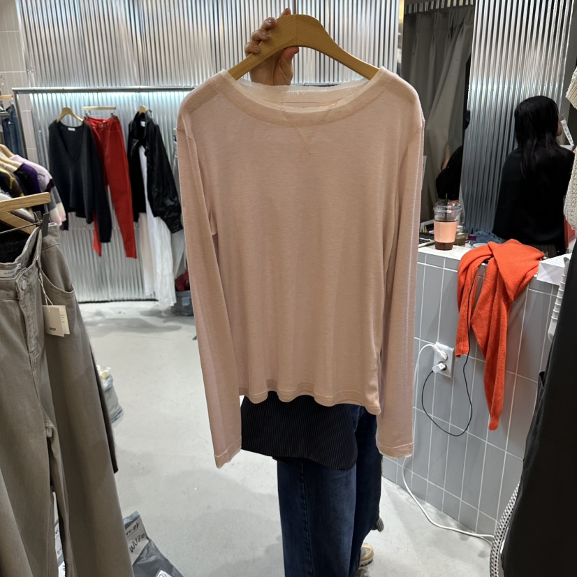 ALEGRE東大門代購女士新品休閑熱賣人氣時尚推薦真品長袖T恤ALEGRE長袖T恤圖色2