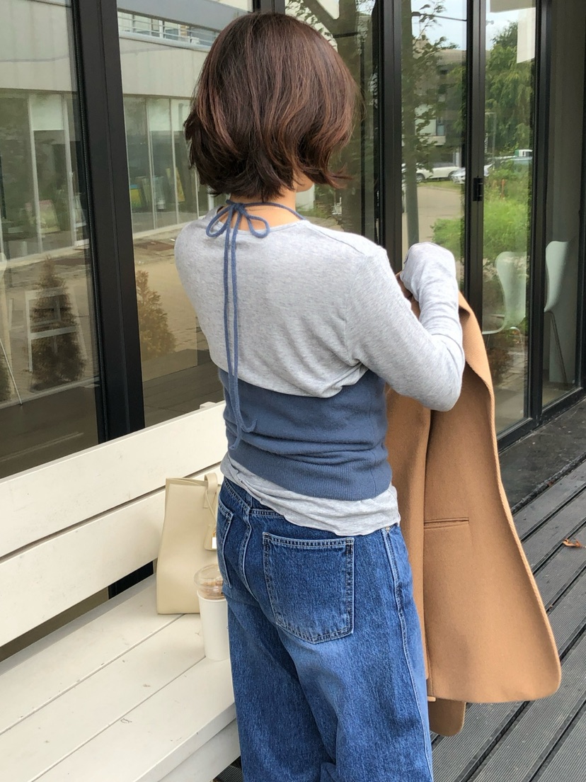 ERUME東大門實拍女士新款推薦熱賣休閑人氣時尚真品長袖T恤ERUME長袖T恤