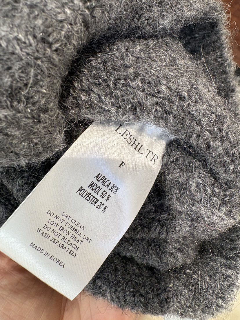 CREAM-P/LESHLTR韓國直郵女士新款人氣真品推薦熱賣針織衫CREAM-P/LESHLTR針織衫
