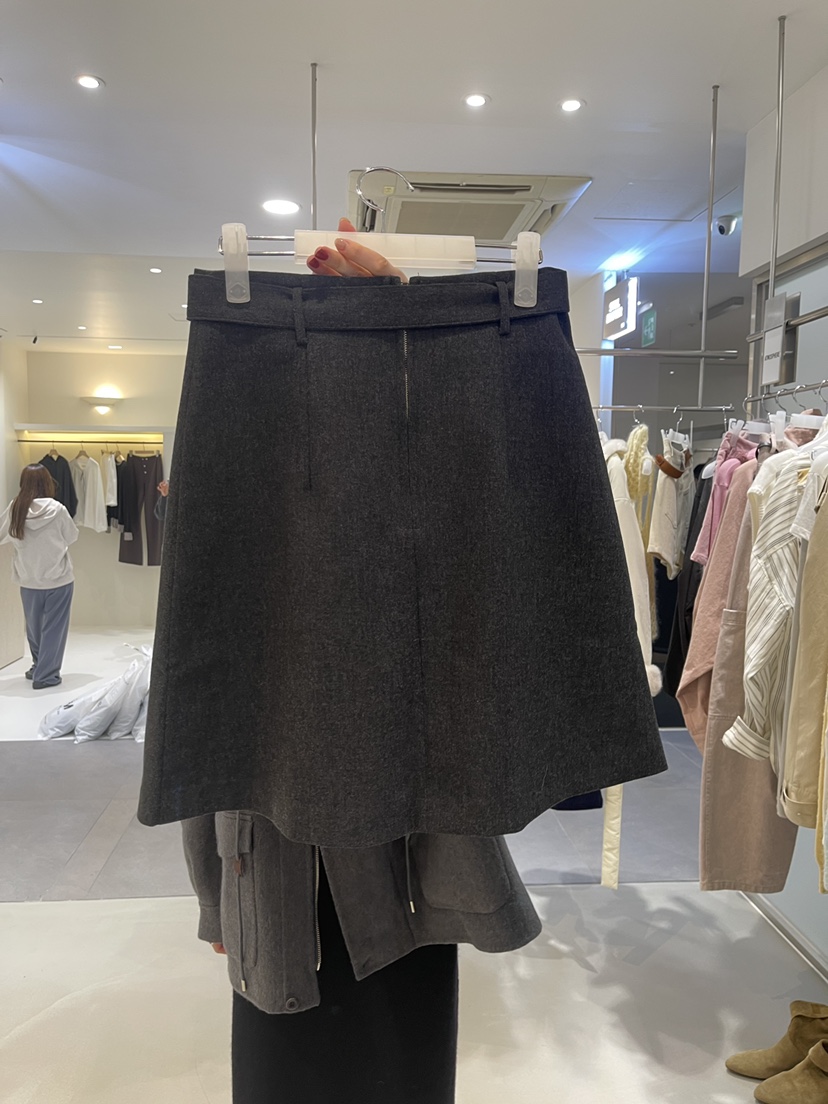 ATMOSPHERE韓國直郵女裝新品真品時尚半身裙中短裙含腰帶ATMOSPHERE半身裙/中短裙