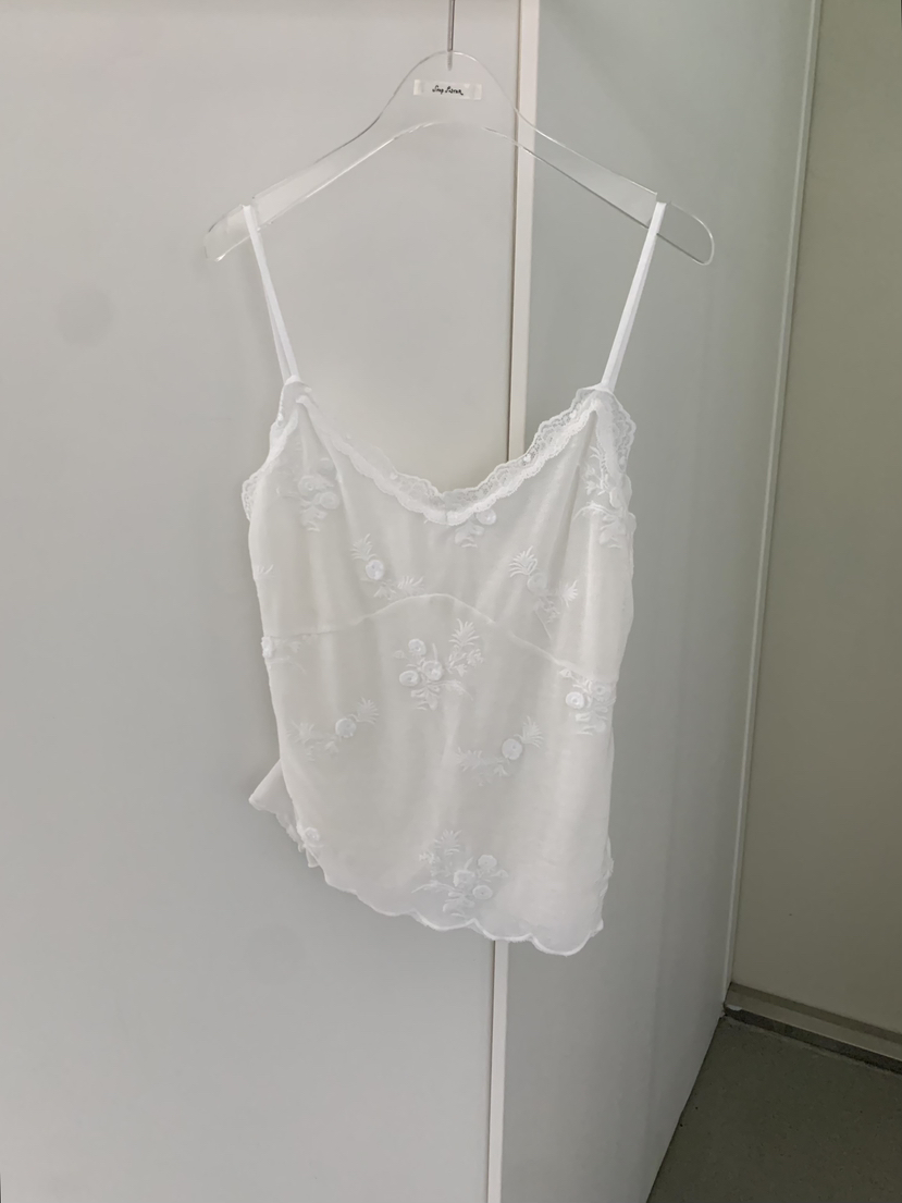 SHOP POSTER東大門實拍女裝新款推薦真品吊帶背心蕾絲無袖SHOP POSTER吊帶/背心圖色2