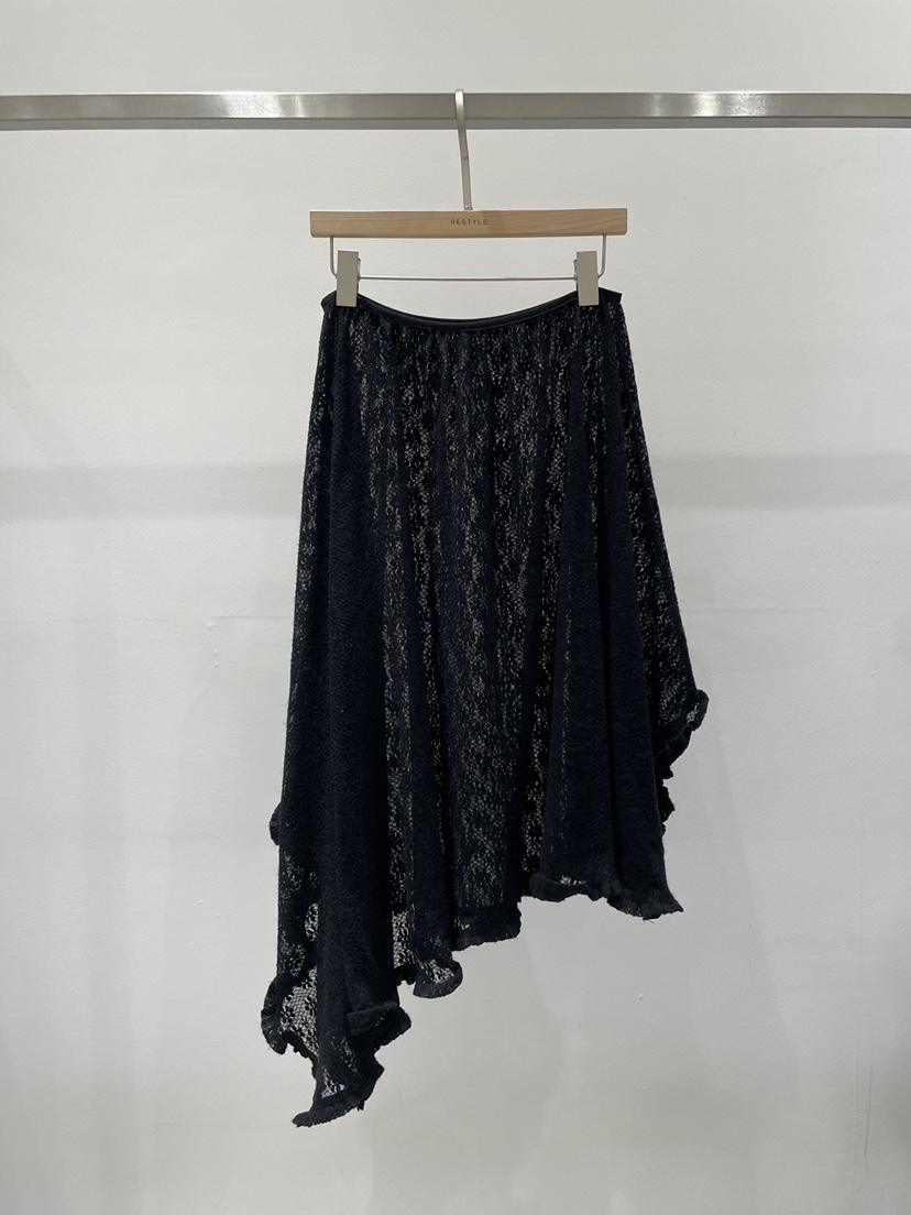 RE STYLE-Q東大門直郵女士新款熱賣半身裙中短裙蕾絲絲絨RE STYLE半身裙/中短裙圖色2