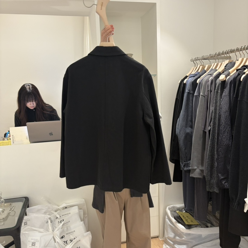 MONIQUE東大門實拍女士新品時尚人氣休閑真品夾克口袋棉質MONIQUE夾克