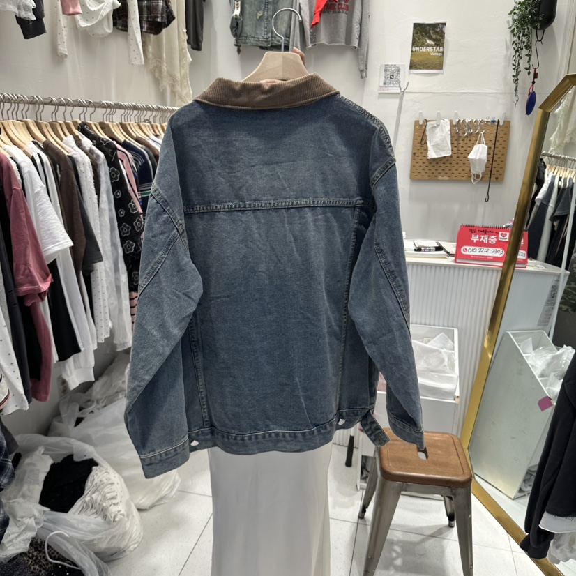 UNDERSTAR_VINTAGE韓國代購女裝新品推薦真品夾克燈芯絨水洗UNDERSTAR_VINTAGE夾克