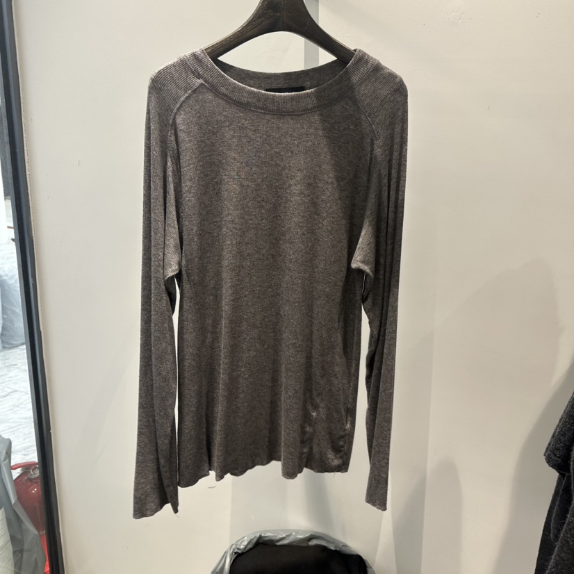 JANE BIRKIN東大門實拍女裝新款真品休閑長袖T恤加厚羅紋JANE BIRKIN設計師品牌長袖T恤圖色1墨色