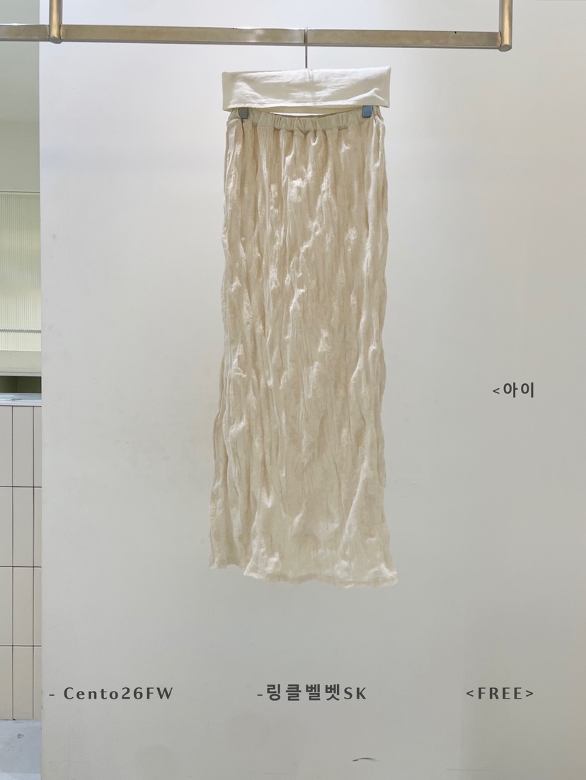 CENTO韓國直郵女裝新款真品時尚休閑人氣推薦長裙天鵝絨長款CENTO長裙
