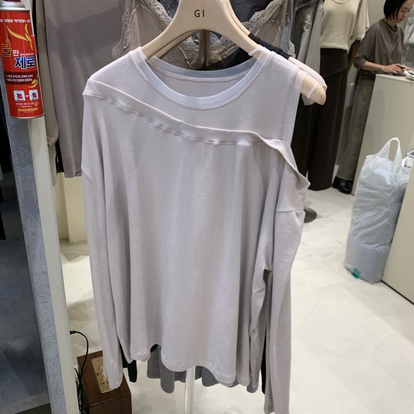 G.I-L東大門直郵女裝新品真品休閑時尚熱賣人氣長袖T恤G.I-L長袖T恤圖色4杏色