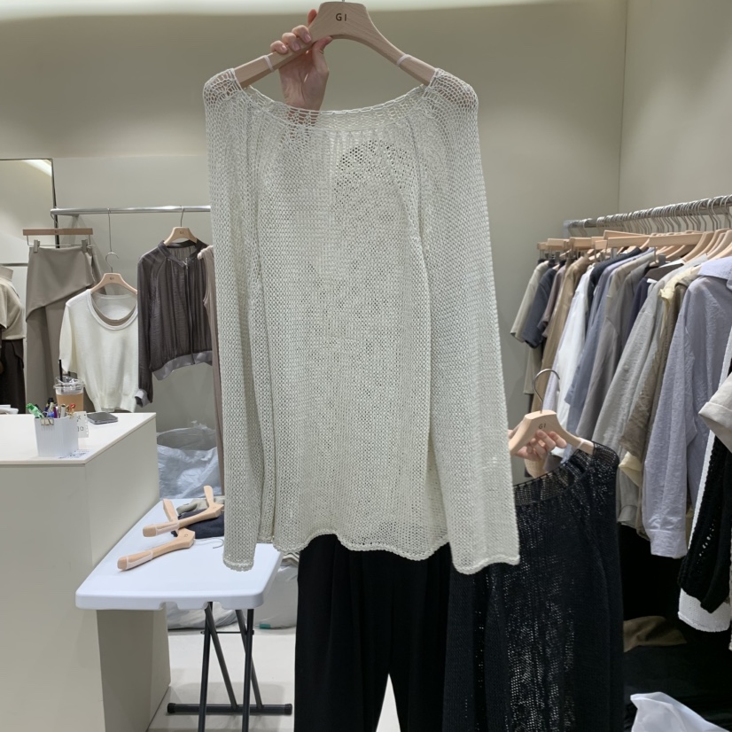 G.I-L東大門代購女裝新品人氣熱賣真品推薦休閑時尚針織衫G.I-L針織衫圖色2淺米