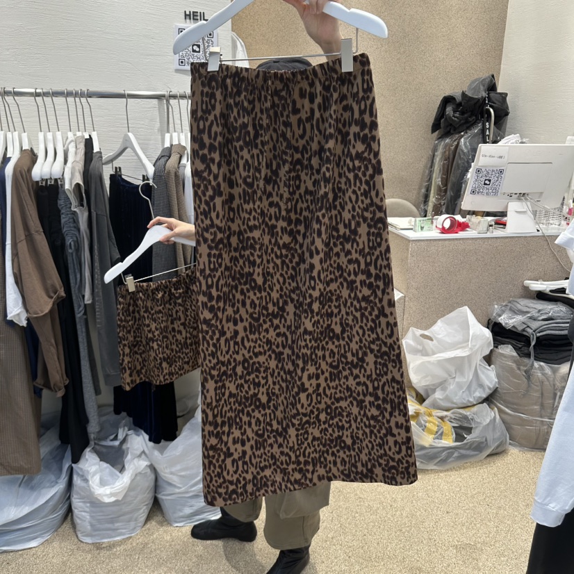 HEIL東大門實拍女士新品休閑真品熱賣人氣推薦時尚長裙豹紋HEIL長裙圖色1